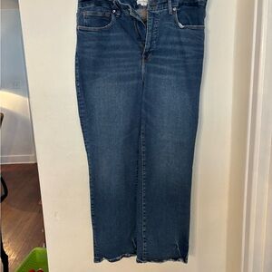 Good American Dark Blue Straight Leg Jeans